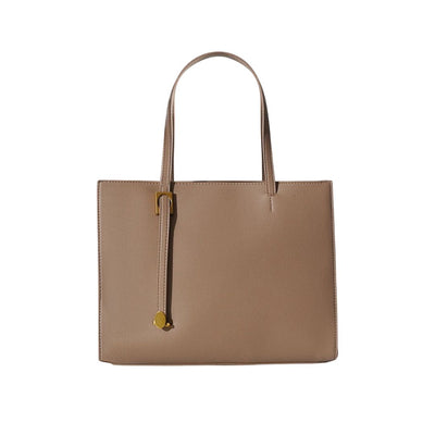Briya Women's Medium Taupe Tote Bag Sleek Leather Handbag